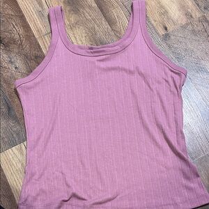Auden Mauve Ribbed Tank Top